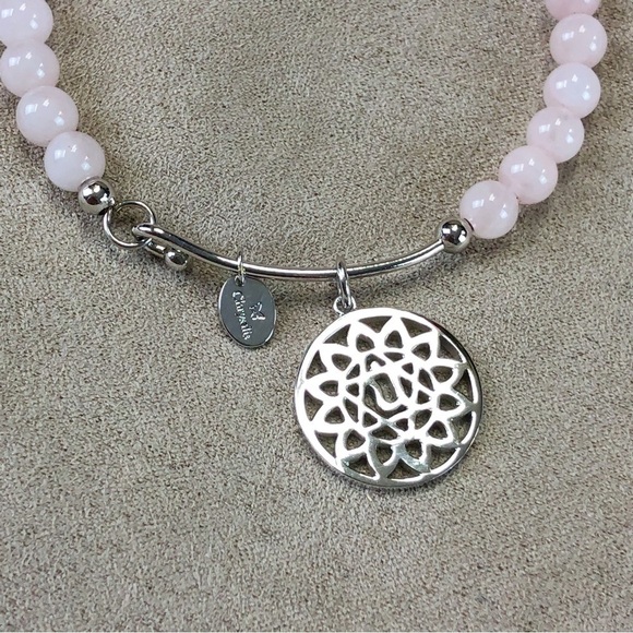 CHRYSALIS gemstone Heart Chakra Rose quartz bracelet - Picture 2 of 4